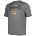thumbnail image 2 of Men's Fanatics Heather Gray Cleveland Browns Big & Tall Top Notch T-Shirt, 2 of 3