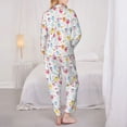 thumbnail image 3 of Bingfone Womens Pajama Sets Cute Owl Print,Long Sleeve Loungewear Pajamas Set-X-Large, 3 of 8