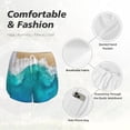 thumbnail image 5 of Disketp Beach Print Women's Shorts Workout Shorts for Athletic Gym Running Shorts with Phone Pockets X-Large, 5 of 8