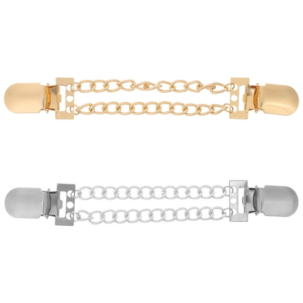 2 uds suéter pinzas para chal cárdigan broche Clips mujeres vestido broches suéter Clip decoraciones