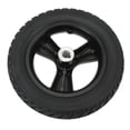 thumbnail image 3 of Wheelchair Wheel, Strong Easy To Use Alloy Steel Hub Wheelchair Rear Wheel 10in Polyurethane Tire  For Replacement, 3 of 8