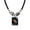 Cancer, variant on Zodiac Pendant Necklace for Women Men Square 12 Constellation Stainless Steel Silver Bead Adjustable Astrology Horoscope Couple Matching Personalized Gift Jewelry Black Virgo