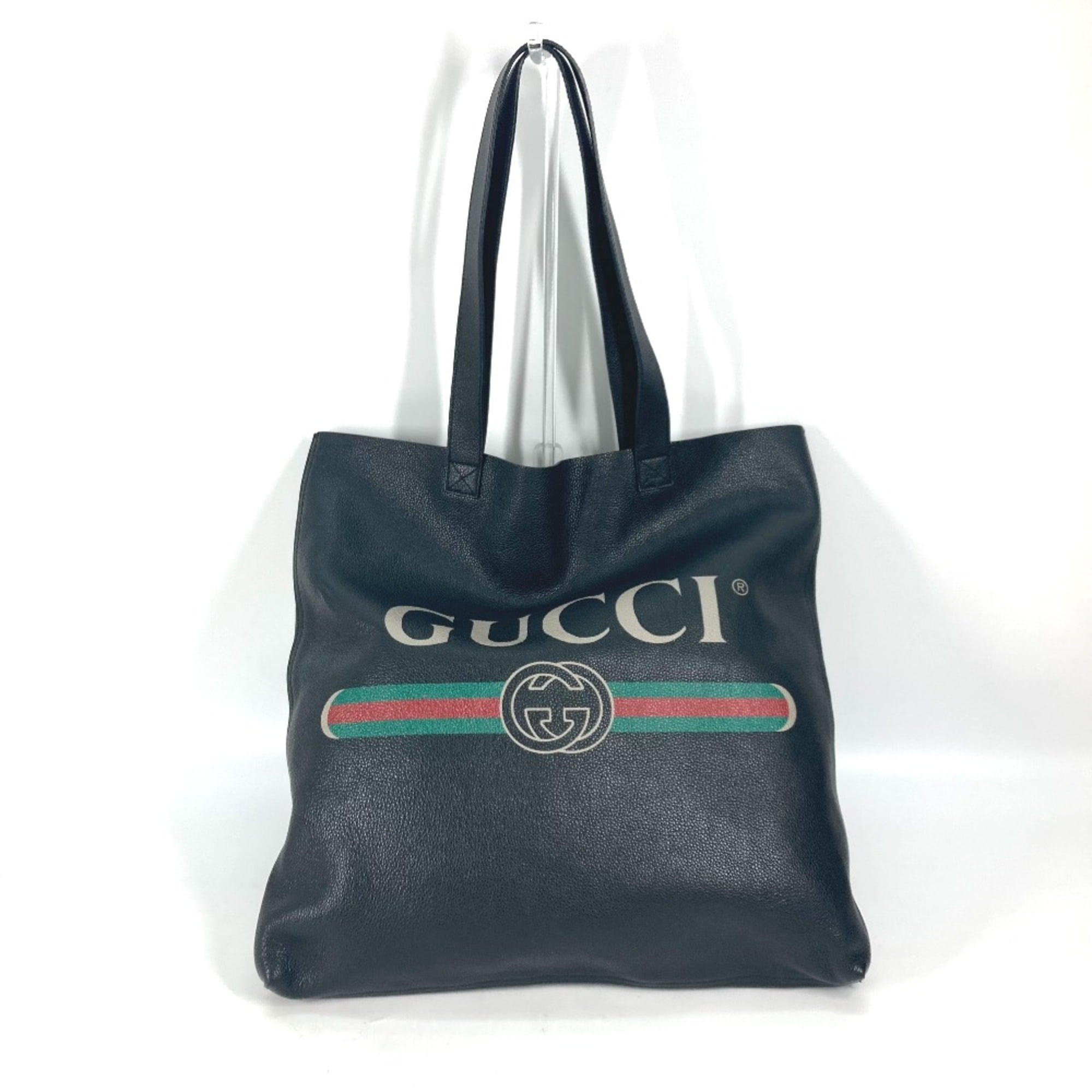 Pre-Owned Gucci 572768 Sherry line Shoulder Bag Tote Bag Black