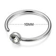 thumbnail image 3 of QIQUWOHUL Nose Ring For Single Piercing 20 Gauge Gold Spiral Nose Rings Hoops For Body Piercing Stainless Steel Water Drill Nose Ring For Women Girls, 3 of 3