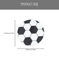 thumbnail image 2 of MUSEYA Decorative Soccer Rug White Premium Polyester Floor Mat for Living Room, 2 of 7