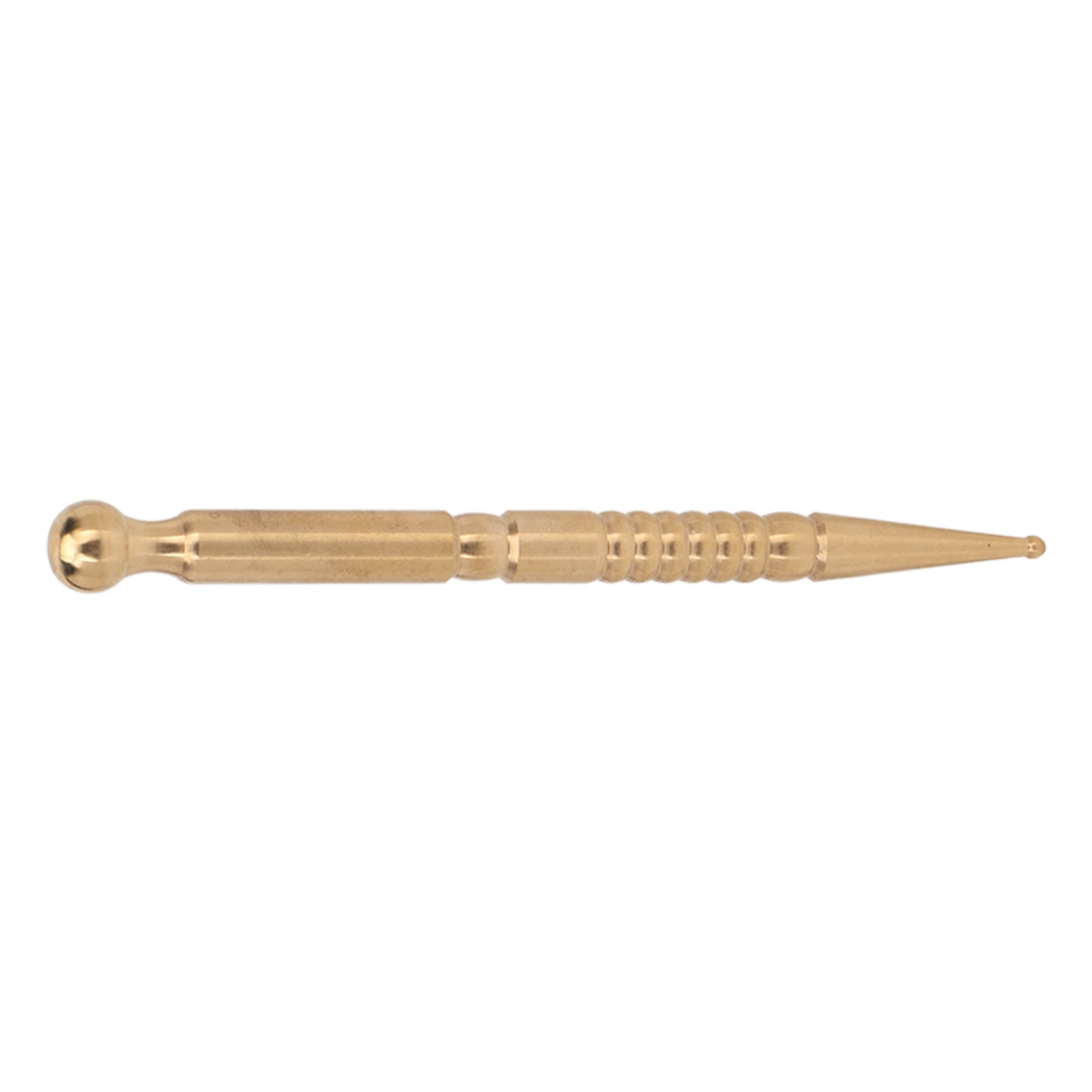 BIMZUC Face Eye Acupressure Bar Men Women Brass Body Relaxing Manual Acupuncture Pen Deep Tissue Massage Tool for Trigger Point Relief 5.12 in / 13 cm