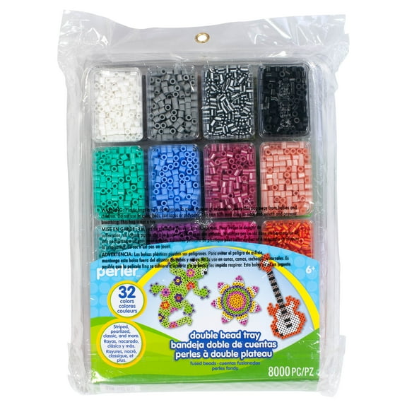 Perler Double Fused Bead Tray, Ages 6 and up, 8000 Pieces