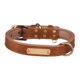 thumbnail image 5 of Collar para perros personalizable con placa de identificación grabable. Placa de identificación grabada ajustable. Collar con placa de identificación Marrón XL, 5 of 8
