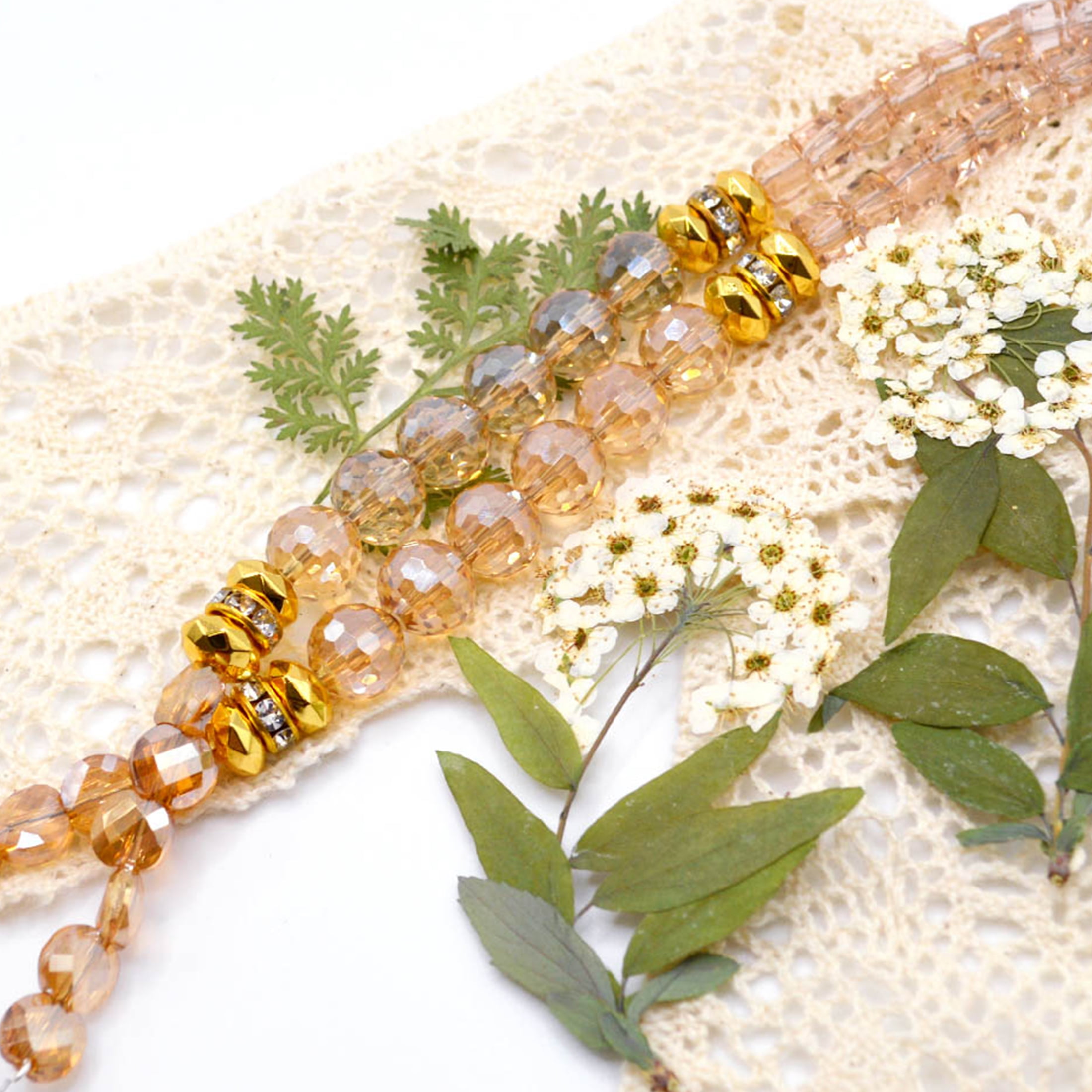(2 pack) Jesse James Beads Glass Strand Beads Trio – Tan, Unisex, 1 Piece for Adults