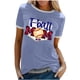 thumbnail image 1 of Elegante blusa de manga corta con cuello redondo y manga abullonada de punto para mujer OAVQHLG3B Store lin121212, 1 of 5
