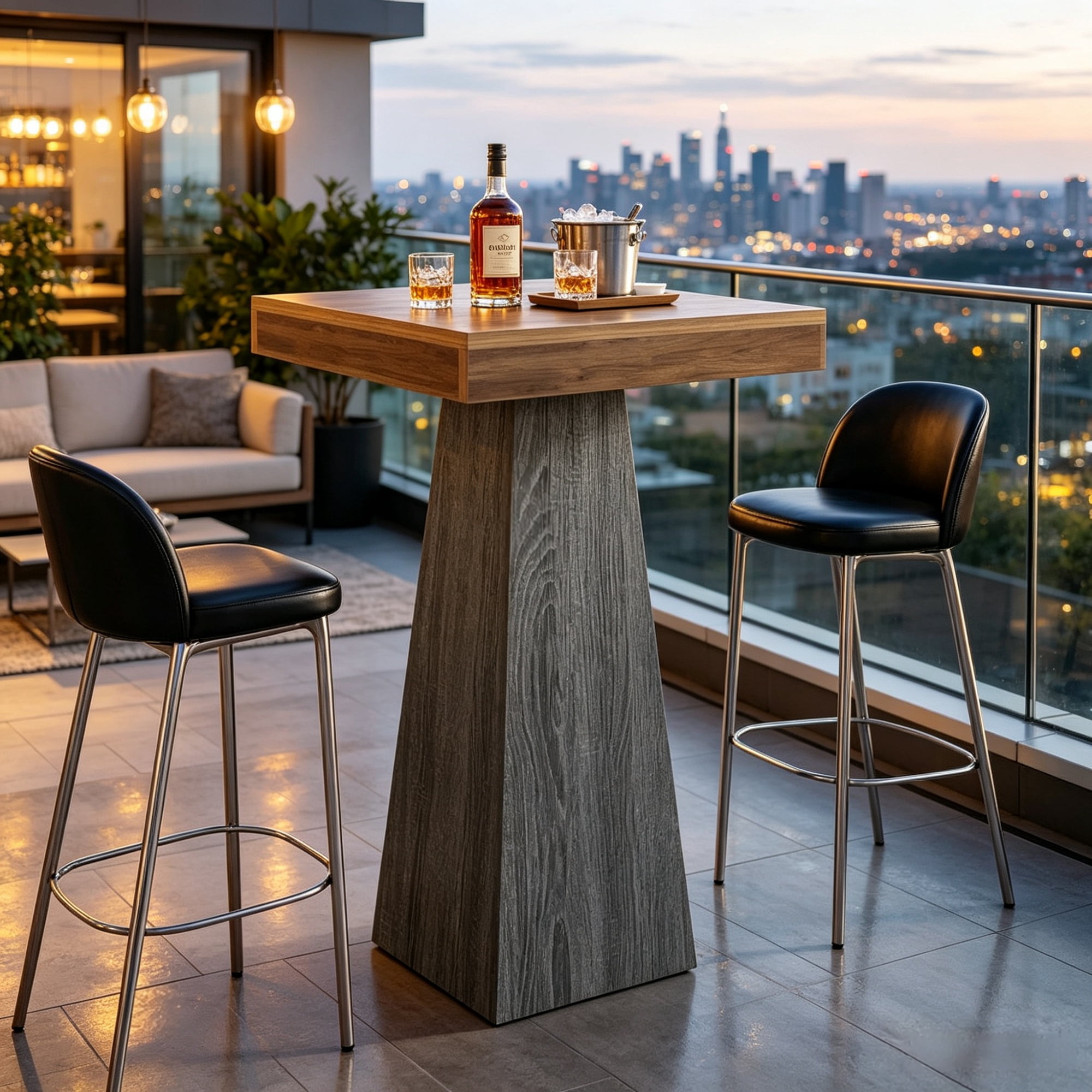 39.96 Inch Square Pub Table, Dining Table