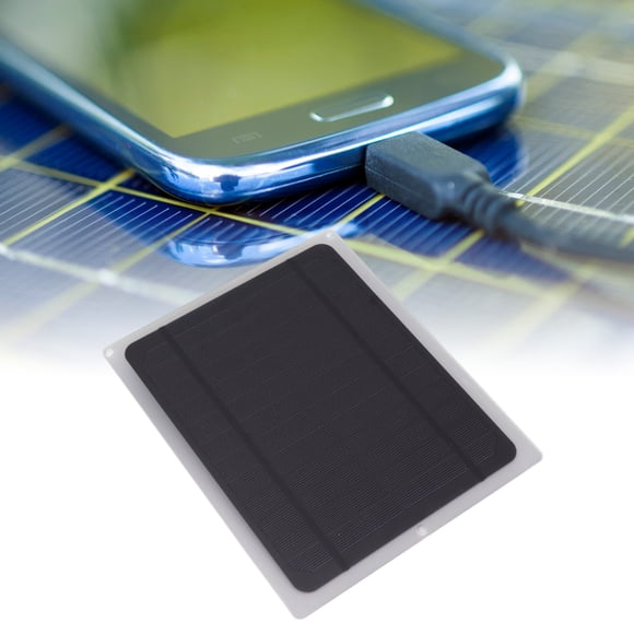 Panel Solar, Panel De Carga Solar Monocristalino Portátil Resistente A La Intemperie Inteligente Para Coche Teléfono Para Celular