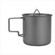 thumbnail image 1 of de Agua Ultraligera de Titanio de 380 Ml con Asa Plegable, Portátil para Exteriores, Camping y Picnic., 1 of 5