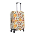 thumbnail image 3 of Daiia Hearts And Autumn Leaves Luggage Cover, Thickened Washable Travel Luggage Covers, Elastic Unique Baggage Covers for 18-20 inch Luggage-Small, 3 of 9