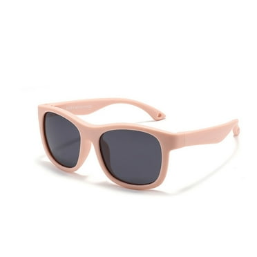 GJX Baby Sunglasses,Polarized Baby Sunglasses with UV400 Protection,Soft Silicone Frame  Sunglasses for 0-24 Months,Infant and Toddler Sunglasses,Pink
