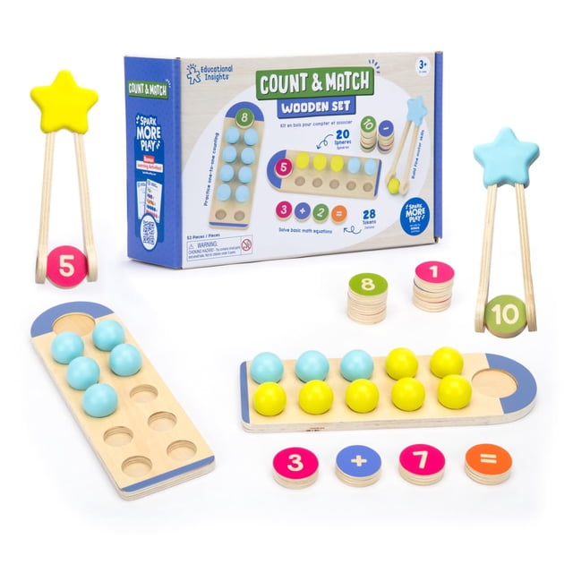 Set de madera Count & Match Educational Insights Kids 3+