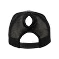 thumbnail image 4 of Infinity Her CHARLIE Women's Modern Trucker Cap-Black Leopard/ Black, 4 of 4