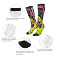 thumbnail image 3 of Logiee Colorful Pug Print Gift Stocking Stuffers,Adult Stockings,Novelty Socks,Funny Socks Birthday Running Walking Sleeping, 3 of 6