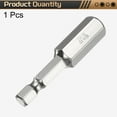 thumbnail image 3 of Uxcell H10 Hex Head Screwdriver Bit 10mm Metric Flat Tip 1/4" Hex Shank 50mm (2") Long Magnetic Hexagonal Screw Drill Bit Wrench Chrome Plated, 3 of 7
