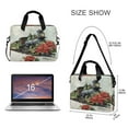 thumbnail image 3 of 16" Laptop Briefcase for Work Travel Laptop Shoulder Bag Carrying Handbag Laptop Case Old Train with Flowers, 3 of 8