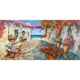 thumbnail image 3 of Luigi, Florio 18x11 Black Modern Framed Museum Art Print Titled - Piazzetta mediterranea, 3 of 5