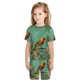 thumbnail image 5 of Balery Retro Birds Conjunto de Pijama Infantil de Manga Corta con Estampado – Ropa de Dormir de Algodón Suave-X-Large, 5 of 5