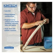 WypAll Oil, Grease and Ink Cloths, 1/4 Fold, 12.5 x 12, Blue, 66/Box, 8 Boxes/Carton -KCC33560