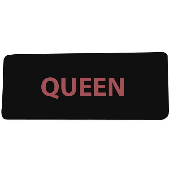 Queen Rock N Roll 4" W x 1.5" T Iron/Sew On Decorative Patch