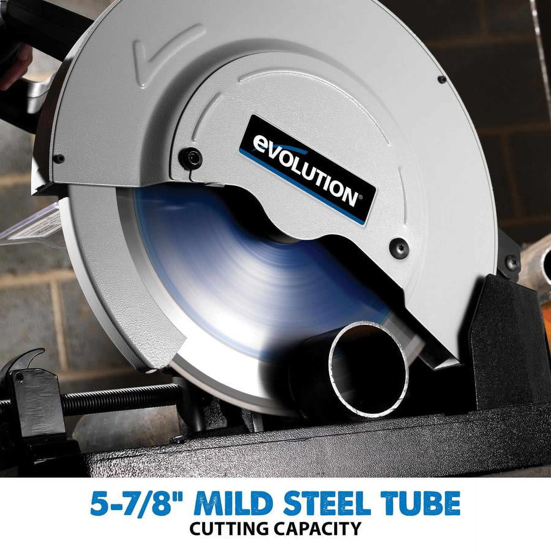 Evolution EVOSAW380 Metal Cutting Chop Saw With 14 in. Mild Steel Blade