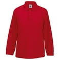 thumbnail image 2 of Fruit Of The Loom Childrens Big Boys Long Sleeve Polo Shirts, 2 of 4