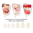 thumbnail image 3 of 1 caja de carillas temporales de corona dental de porcelana para dientes molares delanteros y traseros, 3 of 7