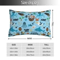 thumbnail image 2 of Pofeuu Animal Pirate Print Polyester Microfiber Plush Pillowcases, Super Soft and Cozy Pillow Case Covers with Envelop Closure（Pillow core not included）-20"x30", 2 of 6