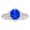 14K White Gold, variant on 1.26 Carat Hexagonal Contemporary Halo Cushion And Baguette Diamond Engagement Ring 14K White Gold Sapphire Size: 7