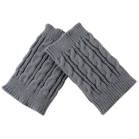 

Cptfadh Women Fashion Crochet Knitted Stocking Leg Plush Cover Trim Socks