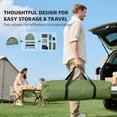 thumbnail image 6 of Multifunctional Folding Camping Cots for Adults, Elevated Tent with Sleeping Bag, Thick Air Mattress Pad, Portable Single Sleeping Cot Camping Bed, 6 of 10