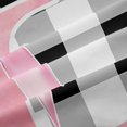 thumbnail image 5 of Manfei Modern Minimalist Checkered Blackout Curtains,Cartoon Alphabet L Window Curtains Pack of 2 (38x45 Each), 5 of 6