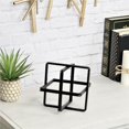 thumbnail image 1 of Cheungs 5699L-BK Alle Geometric Decor Cube, Black - Large, 1 of 1