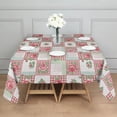 thumbnail image 3 of Pioneer Flower Floral Print Pattern Square Tablecloth, Waterproof Wipeable Spillproof Washable Table Cover for Home Kitchen Party Decor, 52"x52", 3 of 6