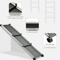 thumbnail image 4 of PawHut Telescoping Dog Car Ramp Lightweight Aluminium Alloy Frame Portable with Carry Handle, 28" - 62.5", 4 of 9