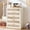 Grey White, variant on LEYAOYAO 6 Drawer Vertical Fluted Bedroom Dresser, Modern Chest with Chest of Drawers, Wood Closet Storage Organizer, Walnut