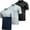Set H, variant on Real Essentials 3 Pack: Men's Quick-Dry Short Sleeve Athletic Performance Polo Shirt (Available In Big & Tall)