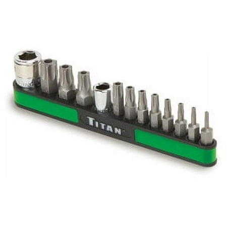 UPC: 0802090161131 | Titan 16113 Tamper Resistant Star Bit Set – Pack of 13