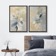 thumbnail image 3 of Framed Canvas Print Wall Art Set of 2 Abstract Floral Botanical Modern Art for Living Room, Bedroom, Office - 16"x24"x2 BLACK, 3 of 7