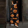 thumbnail image 2 of IYYVV Halloween Jumpsuits for Women 2026 Sleeveless Pumpkin Print Rompers Pants Adjustable Strap Baggy Overalls Saffron 3XL, 2 of 7