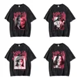 thumbnail image 2 of Camiseta de manga corta de algodón puro estilo coreano Blinktrendy con cuello redondo y lavado urbano de diseño de sensibilidad veraniega, 2 of 4