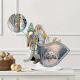 thumbnail image 4 of DIY Desktop Diamond Art Painting Kit, Christmas Tree Christmas House Santa Claus Acrylic Special Shape Diamond Art Ornament for Living Room Office Decorative Ornaments and Holiday Gifts, 4 of 7