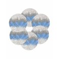 thumbnail image 7 of 15 Inch Round Placemats Set of 6, Blue Grey Abstract Non Slip Heat Insulation PP Table Mats, Gradient Geometric Graffiti Modern Art Washable Place Mats for Kitchen Dining Party Table Decor, 7 of 7