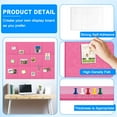thumbnail image 6 of 12 Packs Felt Board Large Cork Bulletin Board, 48"x36" Cork Board Wall Tiles 1/2" Thick Corkboards for Walls Safe Adhesive Acoustic Panels Soundproof Pin Board with 120 Pushpins, Pink, 6 of 10