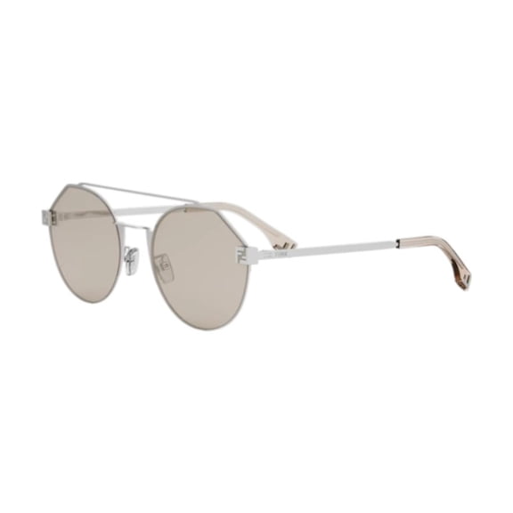Fendi FE40060U FENDI SKY 16G 55mm Round Sunglasses Men's Silver