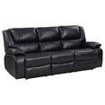 thumbnail image 4 of Camila 2-piece Upholstered Motion Reclining Sofa Set Black, 4 of 16